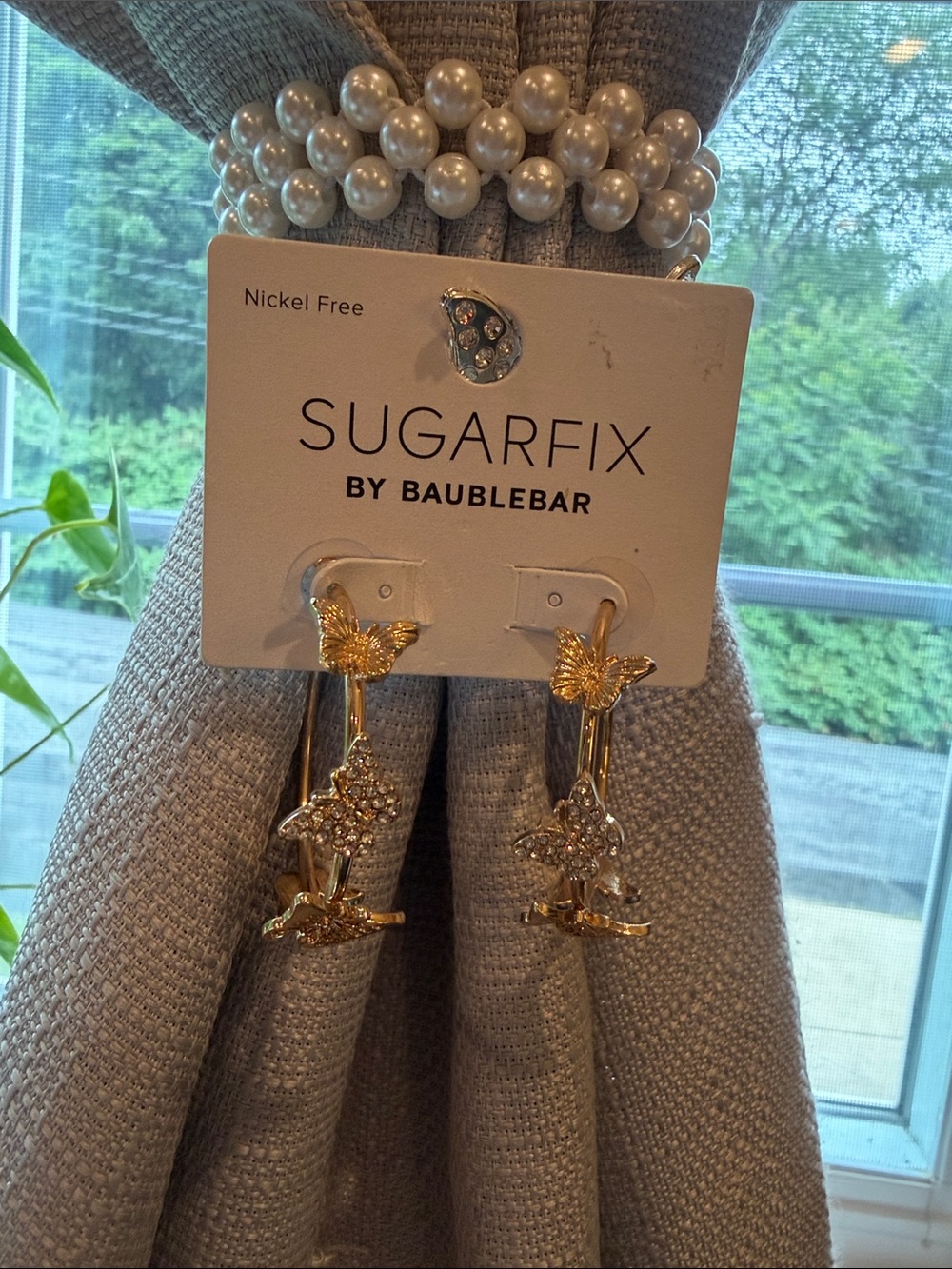 Baublebar butterfly hoops